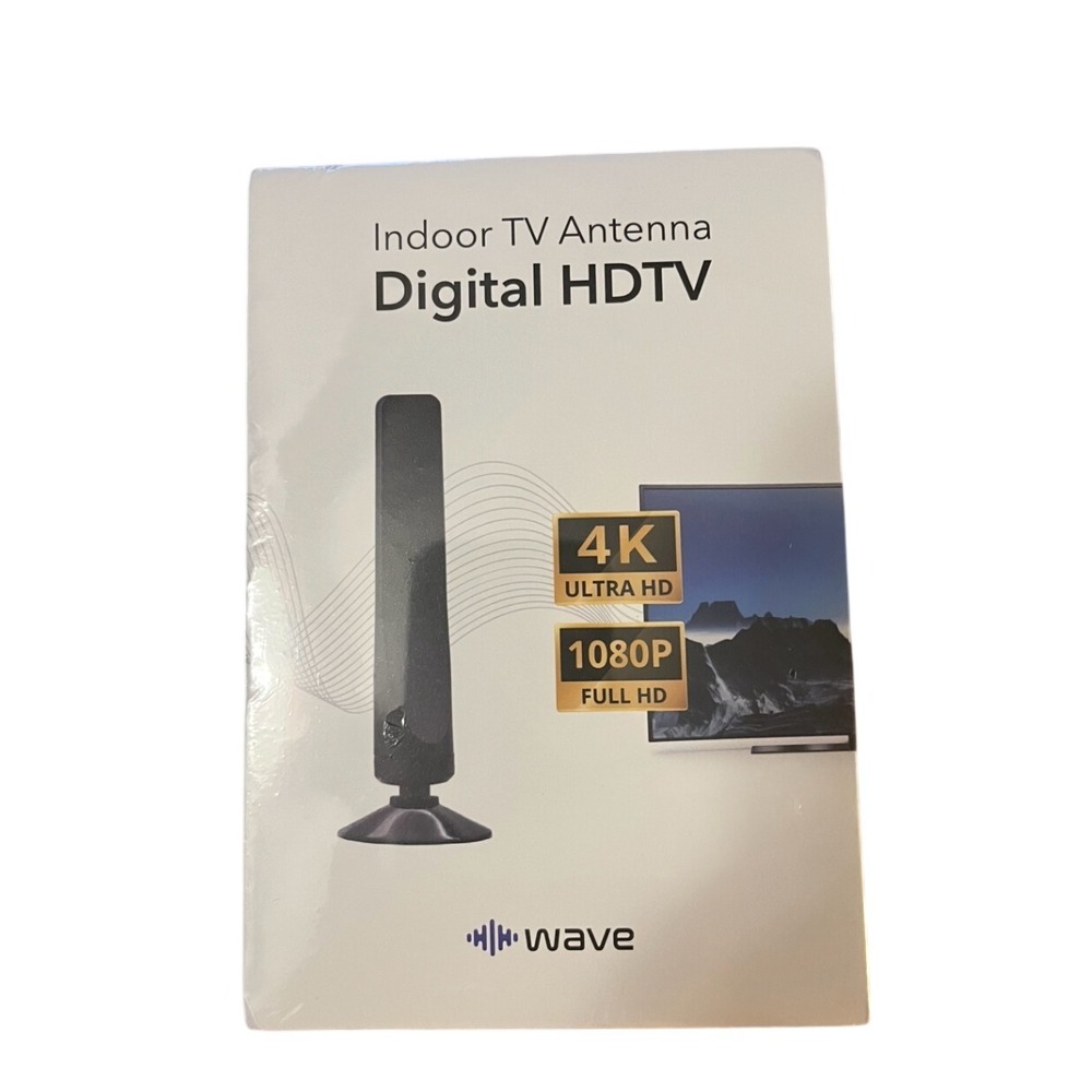 Wave Indoor TV Antenna‎ Digital HDTV 4K 1080P - 100+ Free Channels